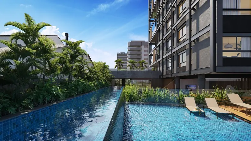 Piscina com borda infinita